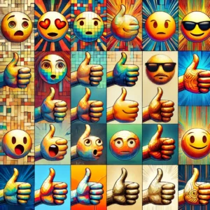 Versions of the Thumbs Up Emoji