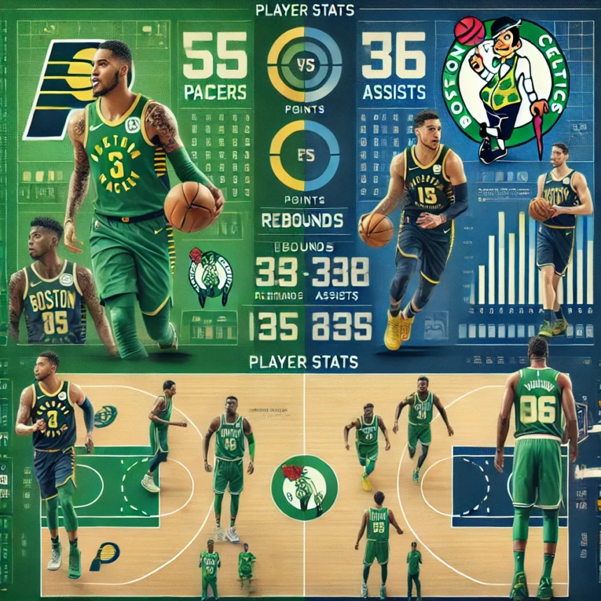 pacers vs boston celtics match player stats